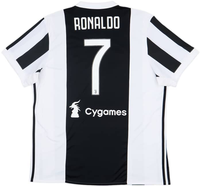 2017-18 Juventus Home Shirt Ronaldo #7 - 8/10 - (XL)