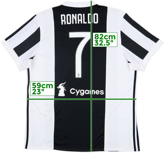 2017-18 Juventus Home Shirt Ronaldo #7 - 8/10 - (XL)