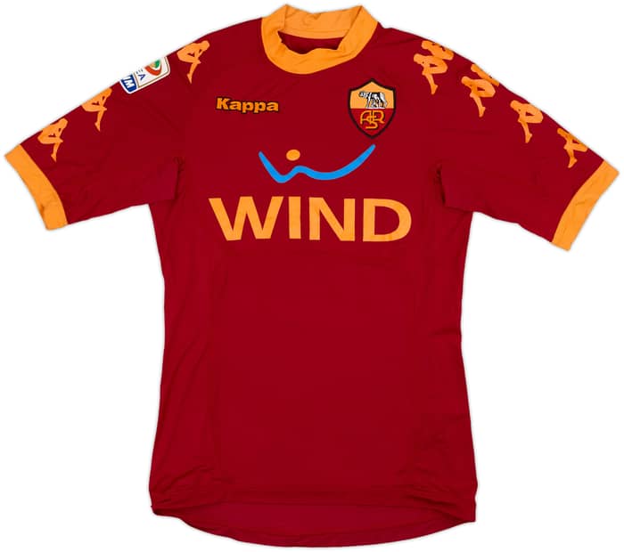 2010-11 Roma Home Shirt Adriano #8 - 5/10 - (S)