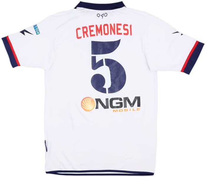2014-15 Crotone Match Issue Away Shirt Cremonesi #5