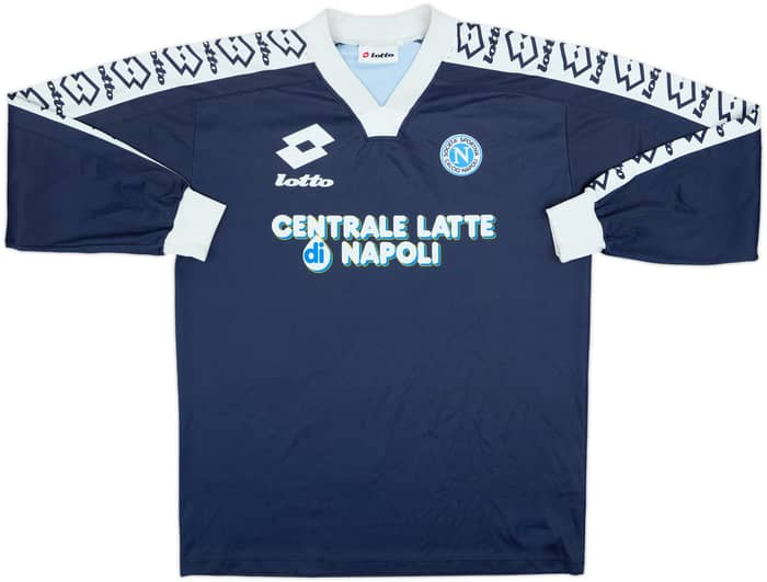 1996-97 Napoli Lotto Training L/S Shirt - 6/10 - (L)