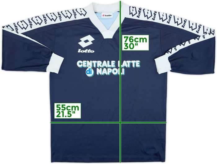 1996-97 Napoli Lotto Training L/S Shirt - 6/10 - (L)