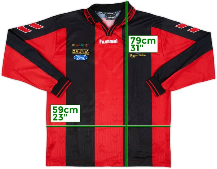 2002-03 Foggia Home L/S Shirt - 8/10 - (L)