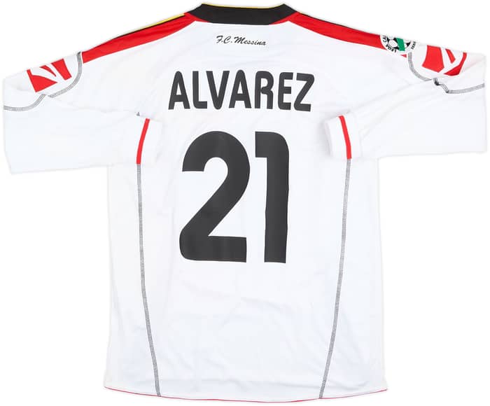 2006-07 Messina Match Issue Home L/S Shirt Alvarez #21