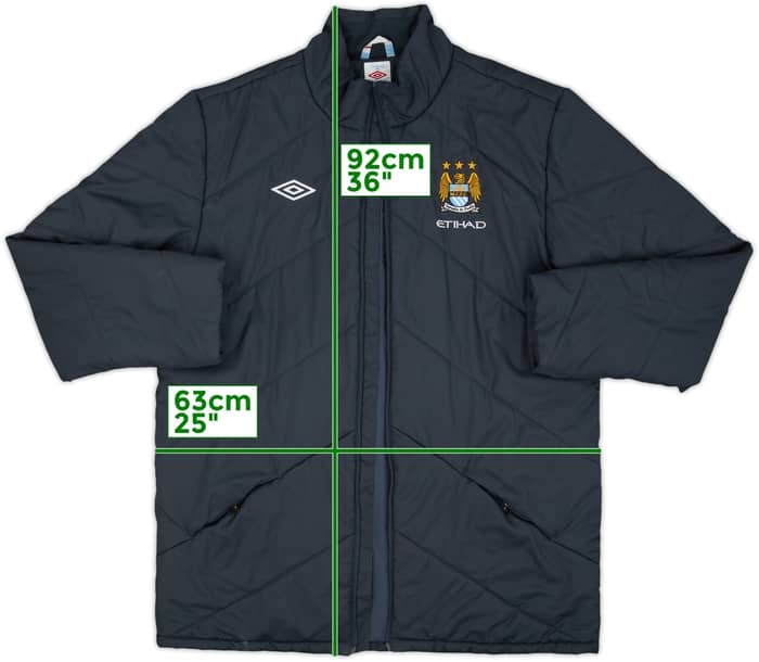 2009-10 Manchester City Umbro Padded Bench Coat - 4/10 - (XL)