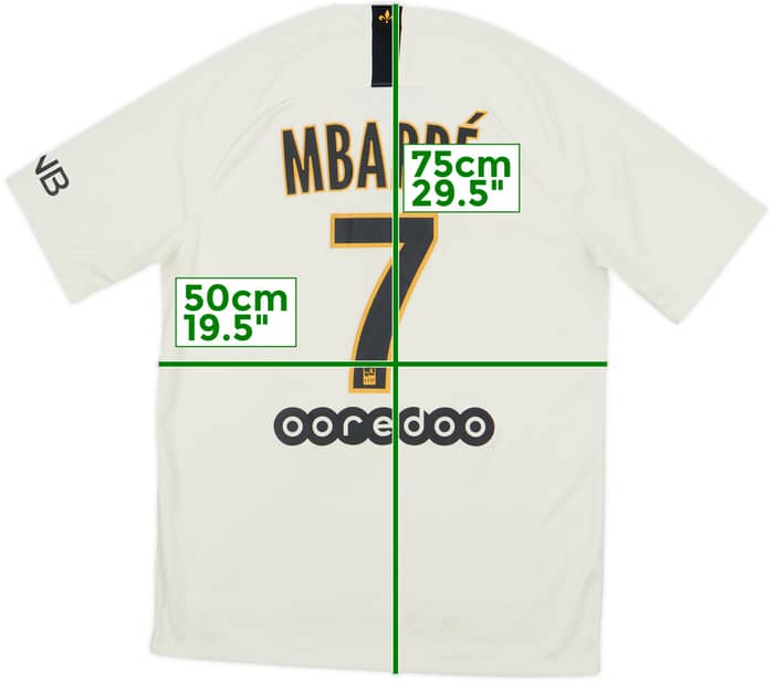 2018-19 Paris Saint-Germain Away Shirt Mbappe #7 - 8/10 - (M)