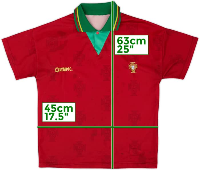 1995-96 Portugal Home Shirt - 5/10 - (L.Boys)
