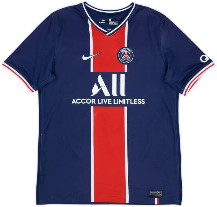 2020-21 Paris Saint-Germain Home Shirt Mbappe #7 - 5/10 - (XL.Boys)