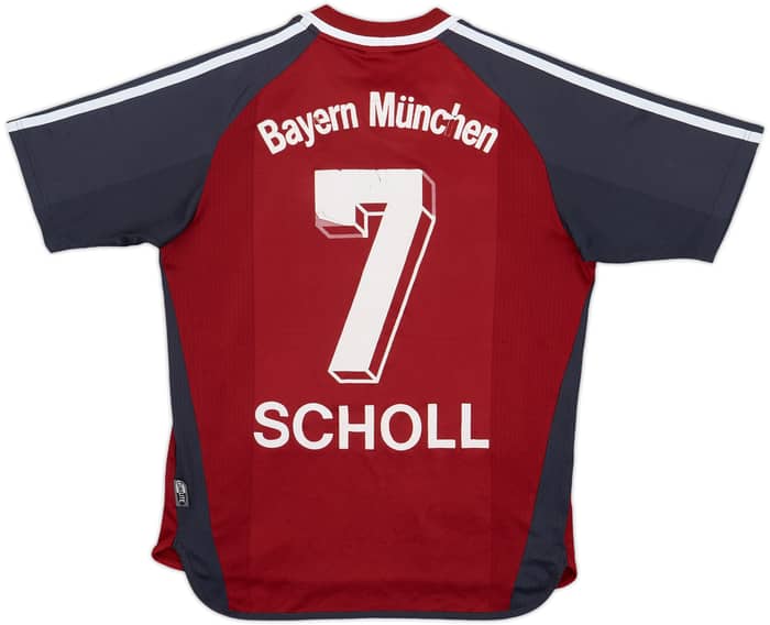 2001-02 Bayern Munich Home Shirt Scholl #7 - 5/10 - (L.Boys)