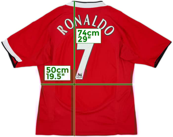 2004-06 Manchester United Home Shirt Ronaldo #7 - 6/10 - (L)