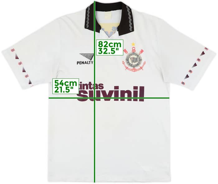 1995 Corinthians Home Shirt - 5/10 - (L)
