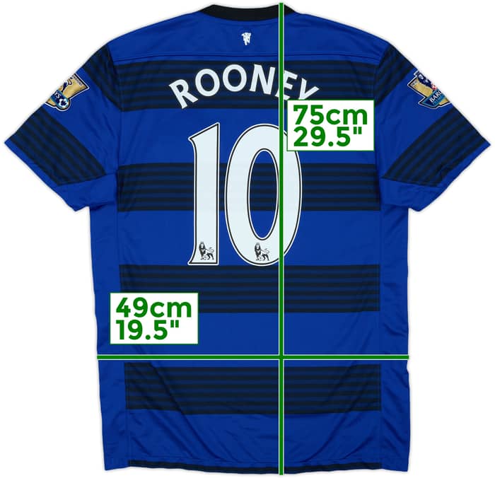 2011-13 Manchester United Away Shirt Rooney #10 - 6/10 - (M)