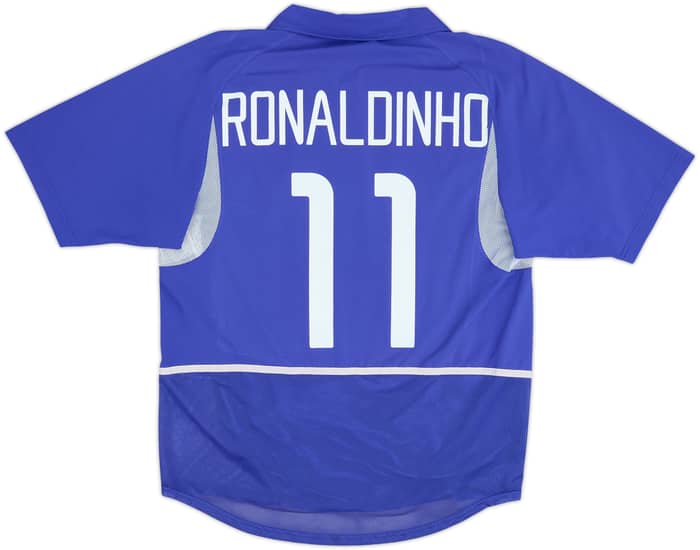 2002-04 Brazil Player Issue Away Shirt Ronaldinho #11 - 7/10 - (M)