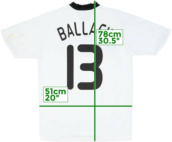 2008-09 Germany Home Shirt Ballack #13 - 6/10 - (M)