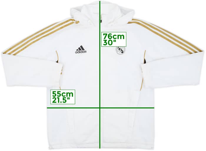 2011-12 Real Madrid adidas Hooded Track Jacket - 8/10 - (M)