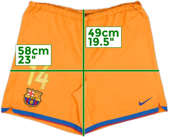 2007-08 Barcelona Third Shorts #14 - 5/10 - (M)
