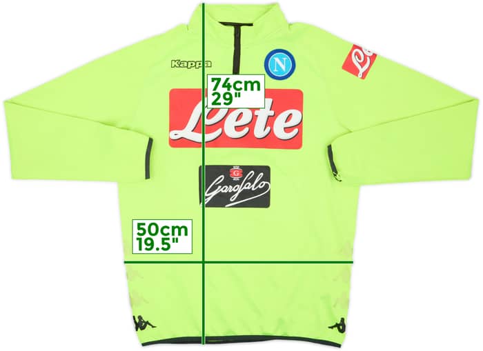 2018-19 Napoli Kappa 1/4 Zip Training Top - 8/10 - (XL)
