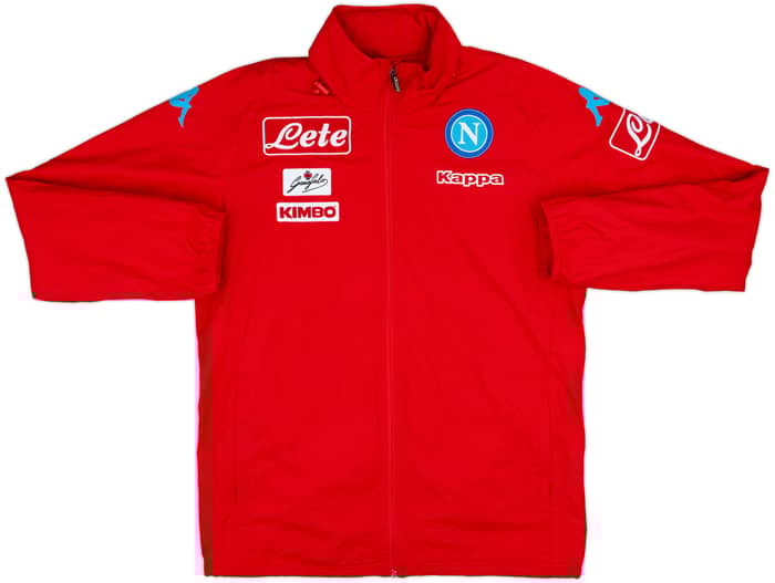 2016-17 Napoli Kappa Hooded Rain Jacket - 10/10 - (L)