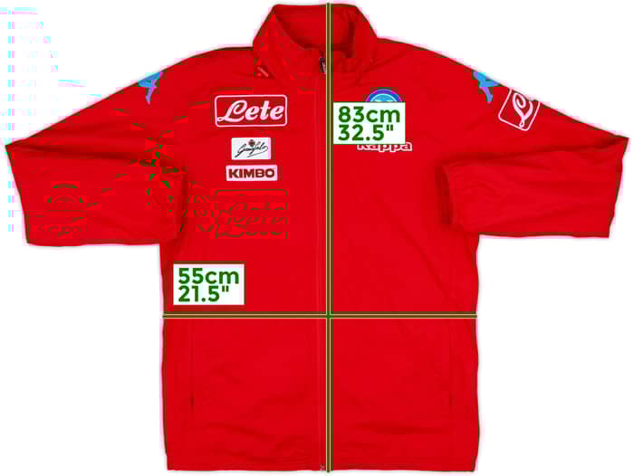 2016-17 Napoli Kappa Hooded Rain Jacket - 10/10 - (L)