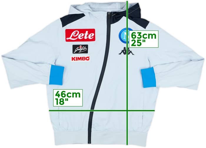 2018-19 Napoli Kappa Hooded Track Jacket - 7/10 - (YXXL)