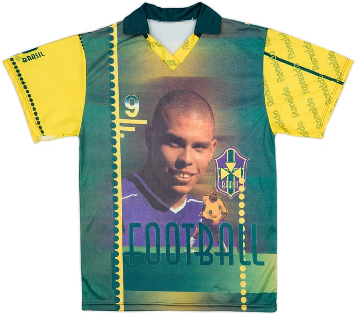 1997-98 Brazil Ronaldo Graphic Shirt - 6/10 - (M)