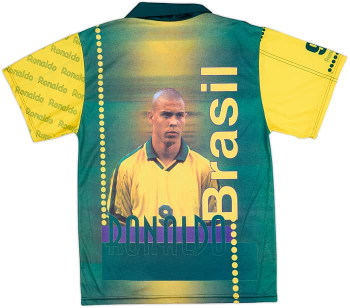 1997-98 Brazil Ronaldo Graphic Shirt - 6/10 - (M)