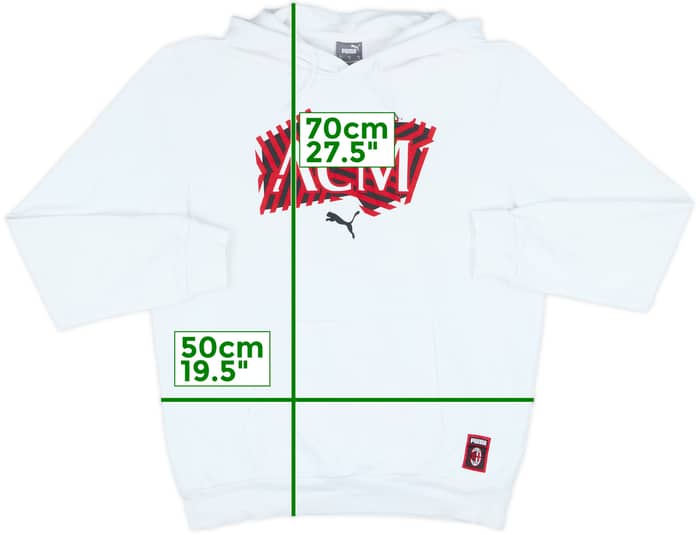 2020-21 AC Milan Puma Hooded Sweat Top - 6/10 - (M)