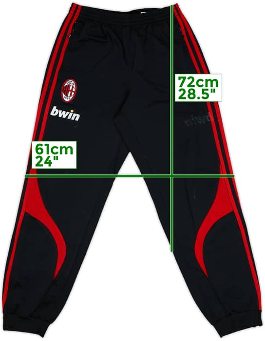 2006-07 AC Milan adidas Track Pants/Bottoms - 5/10 - (XL.Boys)