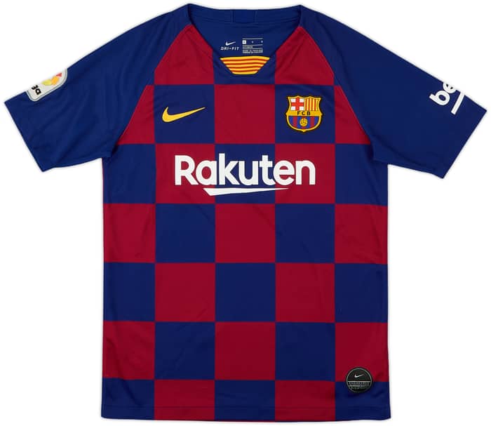 2019-20 Barcelona Home Shirt - 8/10 - (L.Boys)