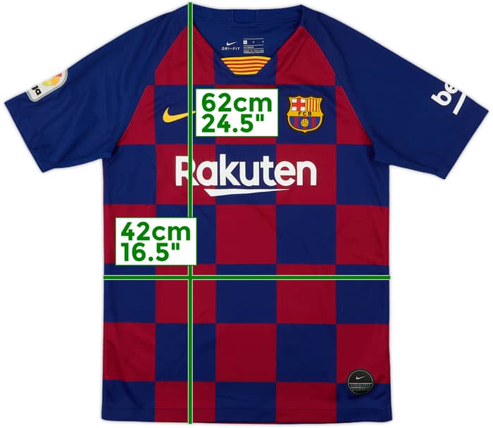 2019-20 Barcelona Home Shirt - 8/10 - (L.Boys)