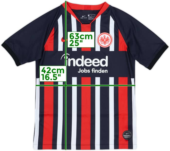 2019-20 Eintracht Frankfurt Home Shirt - 8/10 - (L.Boys)