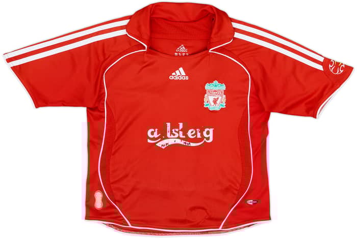 2006-08 Liverpool Home Shirt Gerrard #8 - 4/10 - (S.Boys)