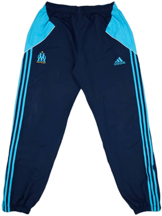 2007-08 Olympique Marseille adidas Track Pants/Bottoms - 9/10 - (XL)