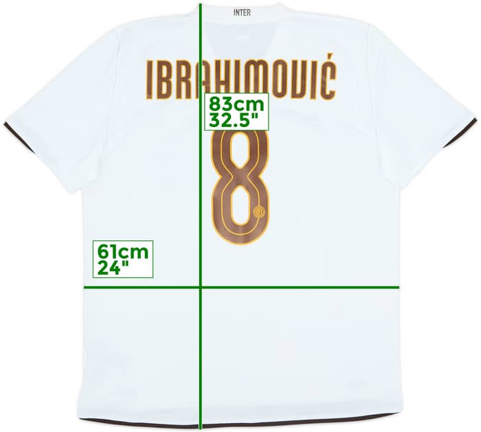 2008-09 Inter Milan Away Shirt Ibrahimovic #8 - 6/10 - (XL)