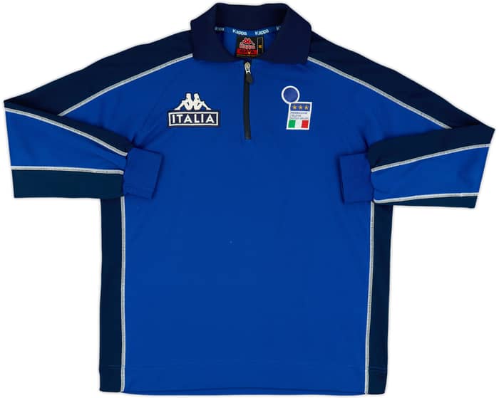 2000-01 Italy Kappa 1/4 Zip L/S Polo - 9/10 - (M)