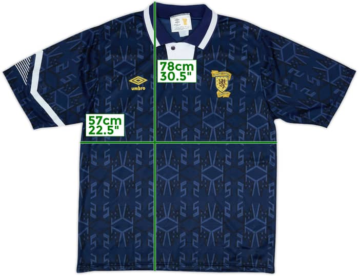 1991-94 Scotland Home Shirt - 8/10 - (L)