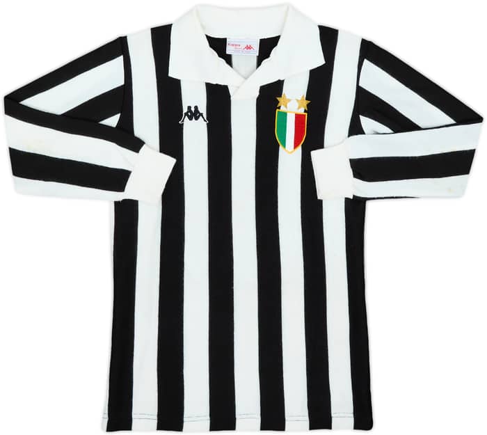 1988-89 Juventus Home L/S Shirt - 8/10 - (L.Boys)