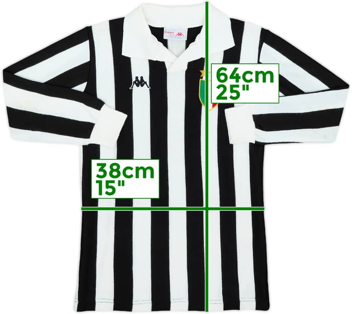 1988-89 Juventus Home L/S Shirt - 8/10 - (L.Boys)
