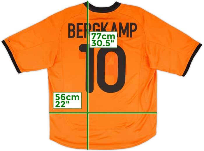 2000-02 Netherlands Home Shirt Bergkamp #10 - 6/10 - (L)