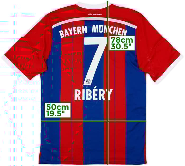 2014-15 Bayern Munich Home Shirt Ribery #7 - 6/10 - (L)