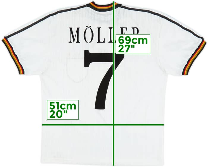 1996-98 Germany Home Shirt Moller #7 - 7/10 - (M)