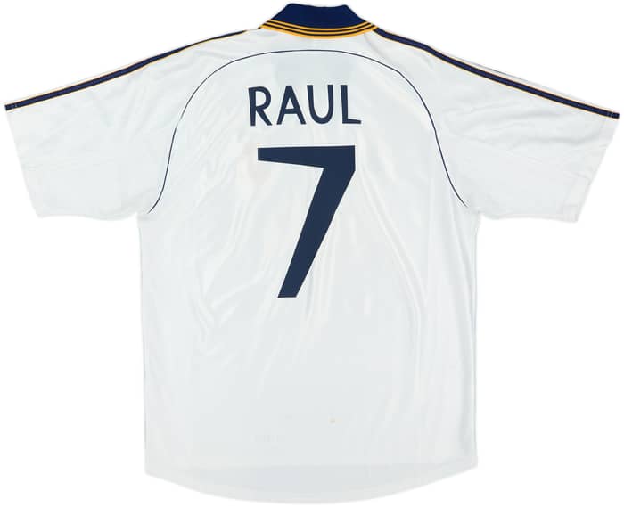 1998-00 Real Madrid Home Shirt Raul #7 - 5/10 - (L)