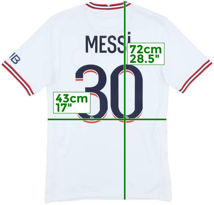 2021-22 Paris Saint-Germain Fourth Shirt Messi #30 - 8/10 - (XS)