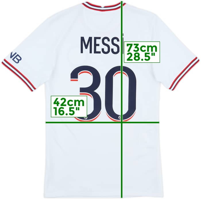 2021-22 Paris Saint-Germain Fourth Shirt Messi #30 - 8/10 - (XS)