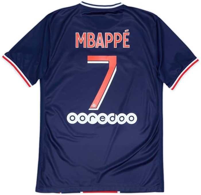 2020-21 Paris Saint-Germain Home Shirt Mbappe #7 - 8/10 - (S)