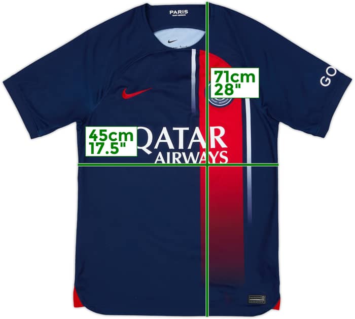 2023-24 Paris Saint-Germain Home Shirt - 8/10 - (S)