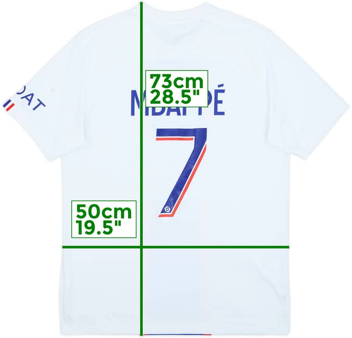 2022-23 Paris Saint-Germain Third Shirt Mbappe #7 - 7/10 - (M)