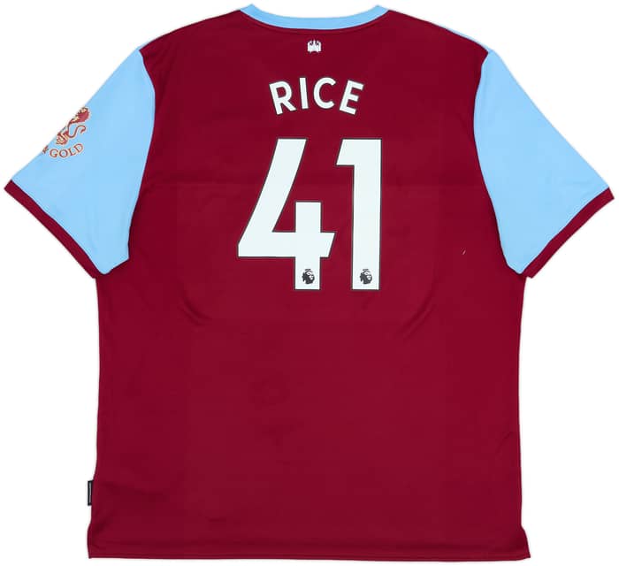 2019-20 West Ham Home Shirt Rice #41 - 9/10 - (3XL)