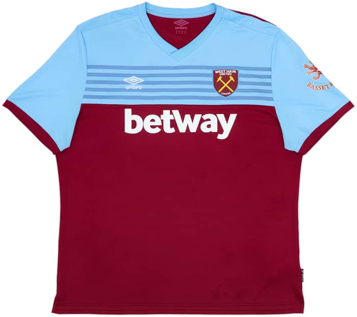2019-20 West Ham Home Shirt Rice #41 - 9/10 - (3XL)