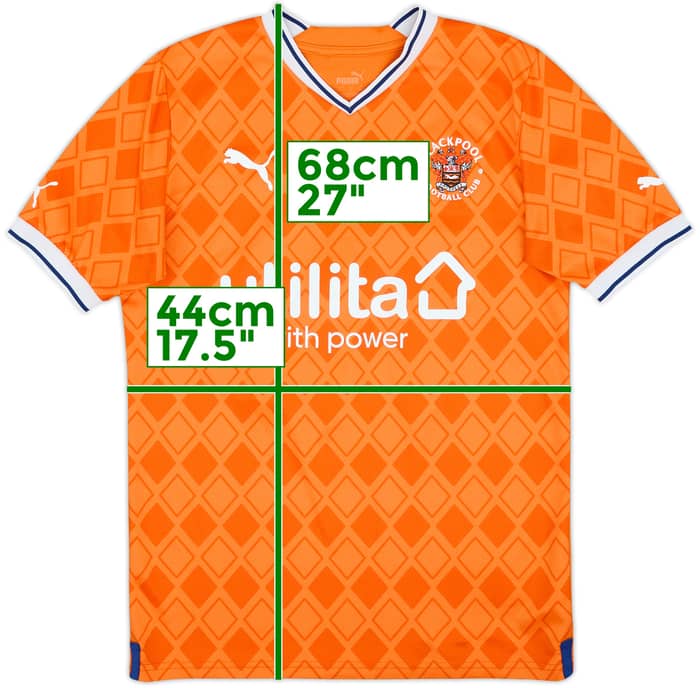 2022-23 Blackpool Home Shirt #16 - 7/10 - (S)